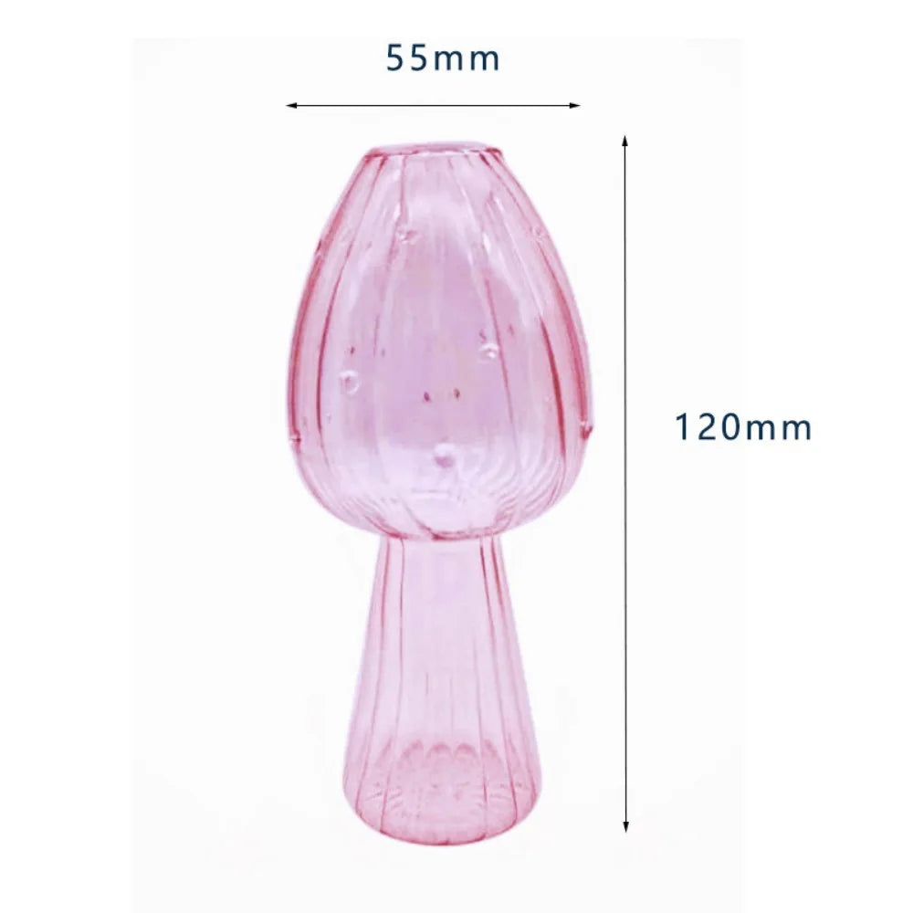 The "Fairycore" Mushroom Glass Vase