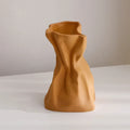 Modern Paper Bag Ceramic Vessel