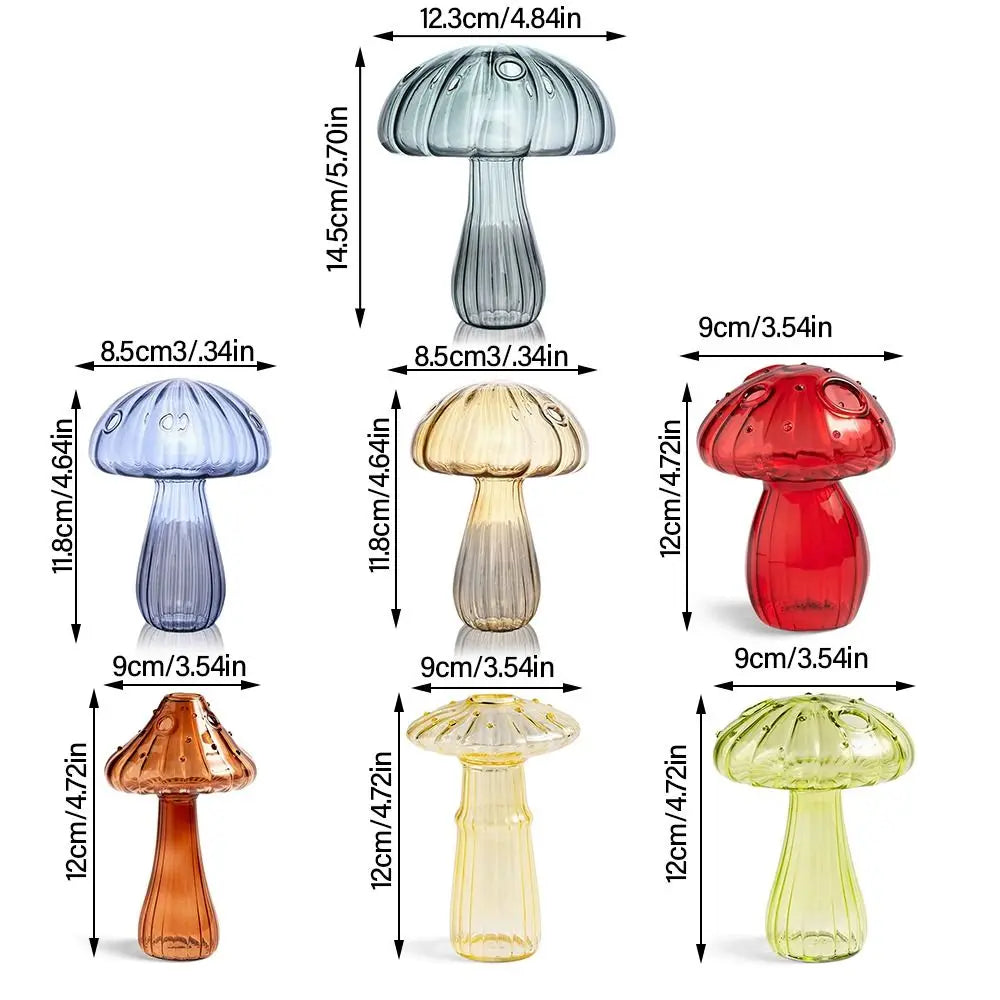 The "Fairycore" Mushroom Glass Vase